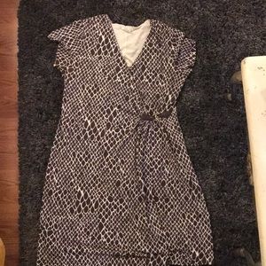 Faux wrap dress